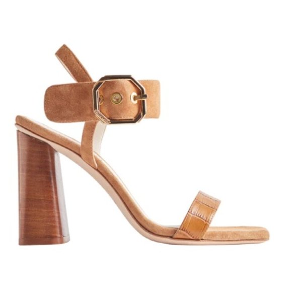 Bruno Magli Shoes - BRUNO MAGLI STRAPPY CROC EMBOSSED LEATHER SANDAL 39 9